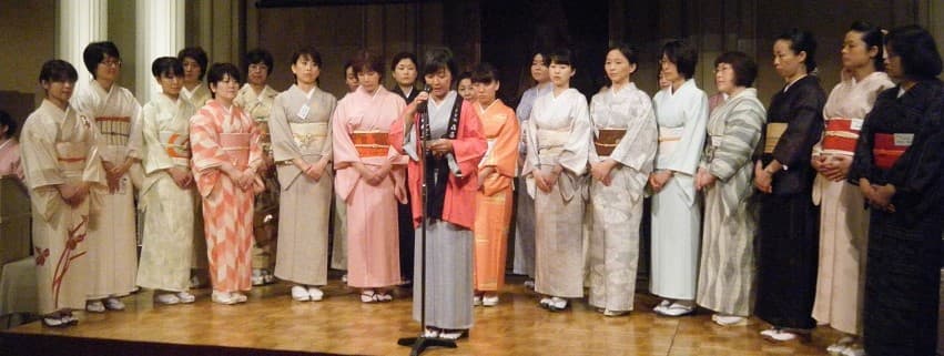 Women toji - master brewers - at the 2014 'Kura Josei Summit,' the Japanese Women's Sake Industry Group.