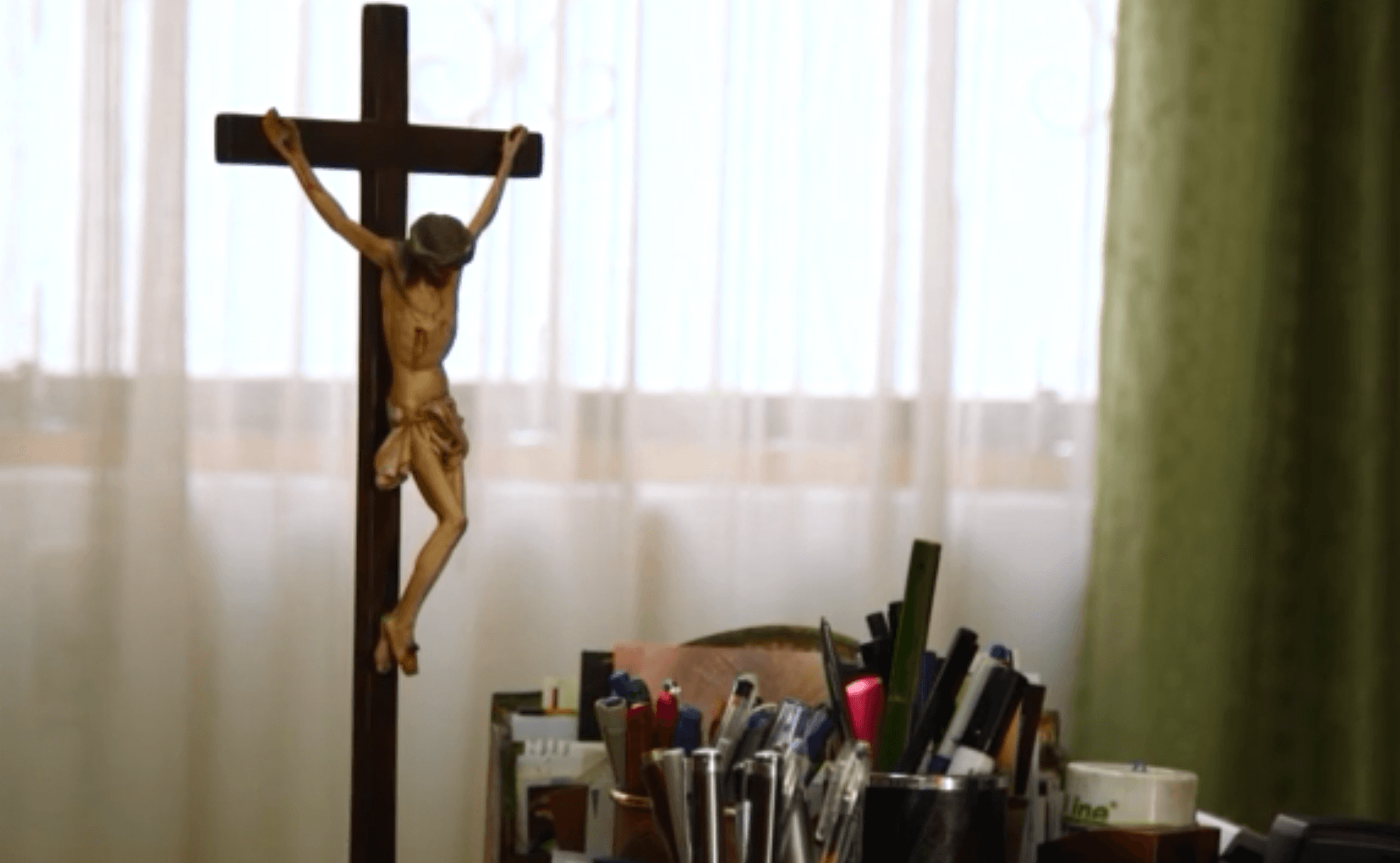 Inside the office of Vicar General Juan Roger Rodriguez Ruiz, the one diocese leader who agreed to an interview.