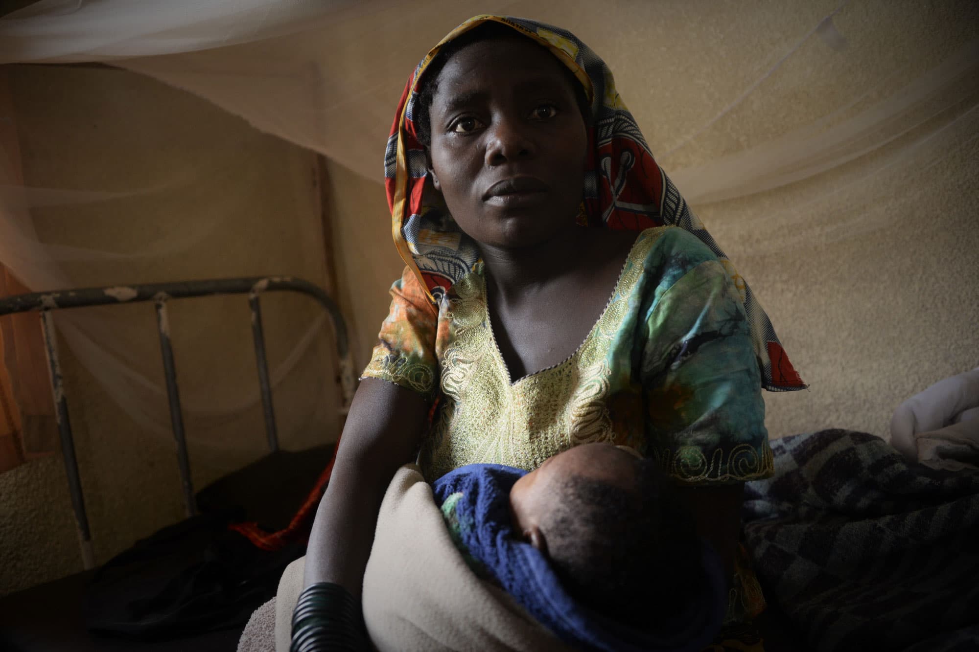Sifa, here in the maternity clinic, where she just gave birth to her 6th child.