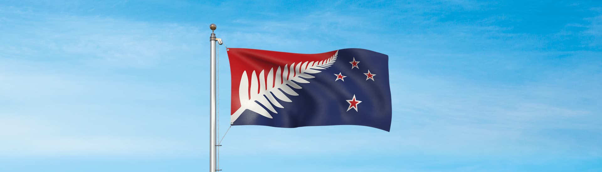 Silver Fern: Red, White, Blue