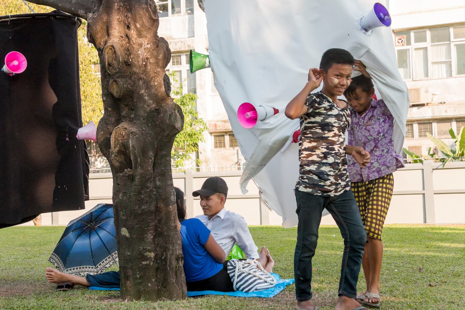 Kids in the park seem to love the 