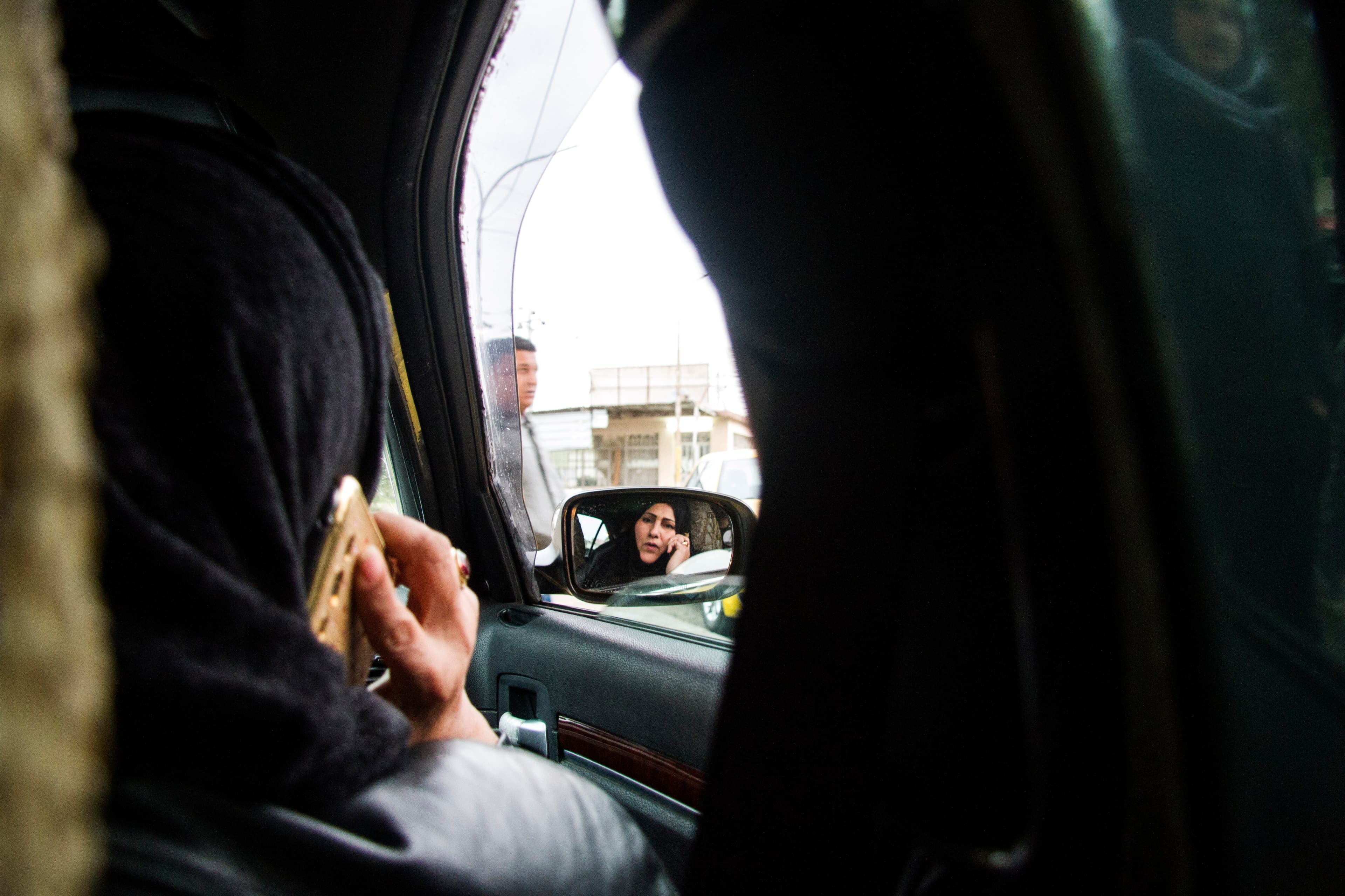 Nusra is making the trip back to Baghdad after visiting extended family in Erbil. One of the last times she took this drive, she says she saw Shia militia forces execute a Kurdish Peshmerga officer and spray his convoy with bullets.