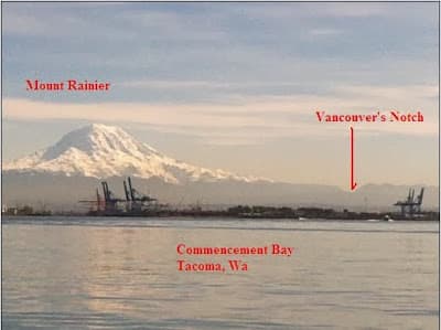 A image of Vancouver Notch that Barbara Reid marked up and submitted with the naming application.