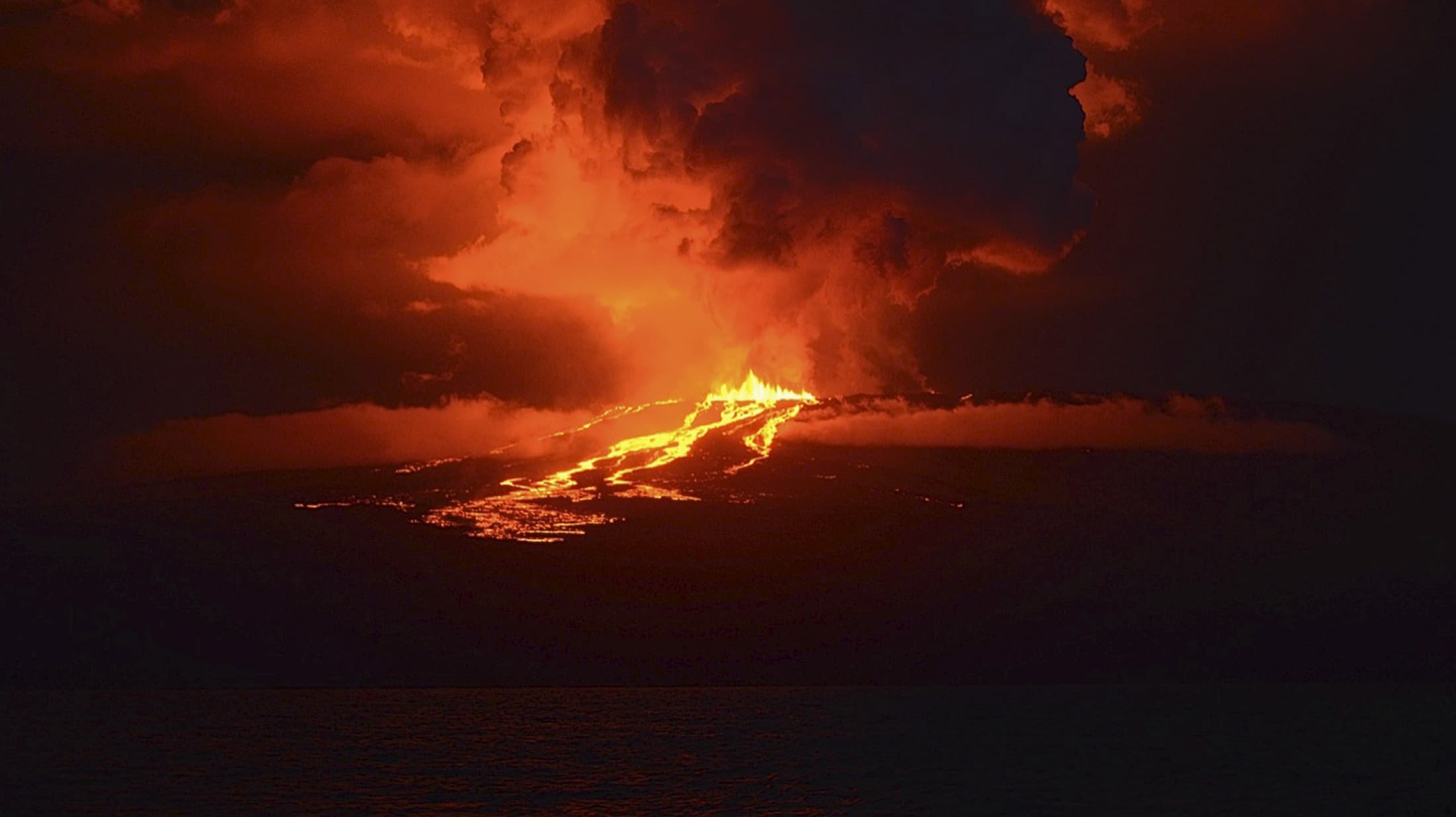 Wolf volcano on Isabela Island, May 25, 2015.