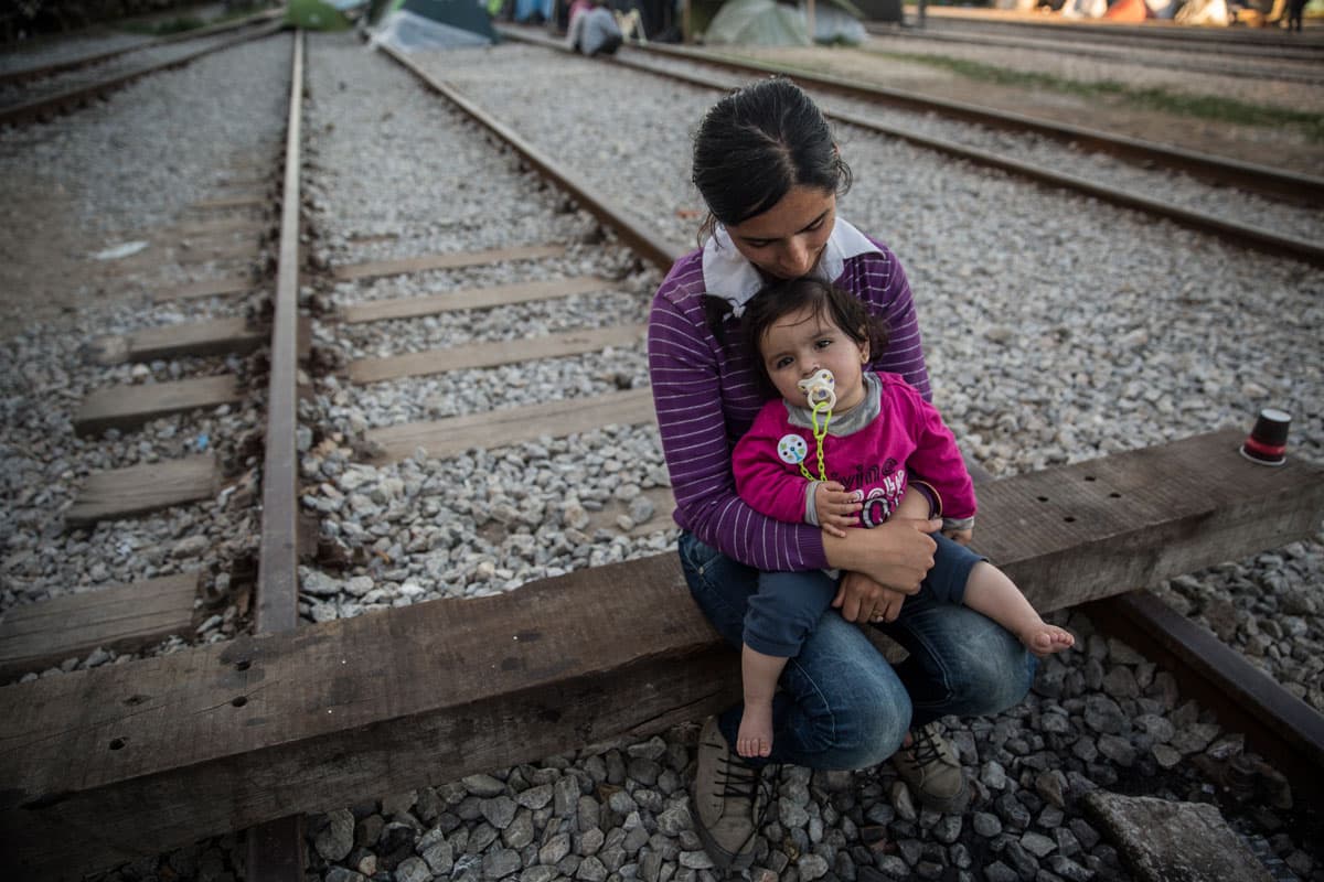 Suzdar Mustafa with her 9-month-old daughter Saya.