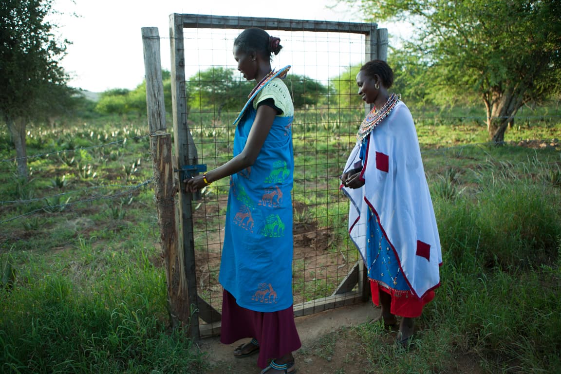 Maasai women at the Twala Cultural Manyatta in Laikipia, Kenya