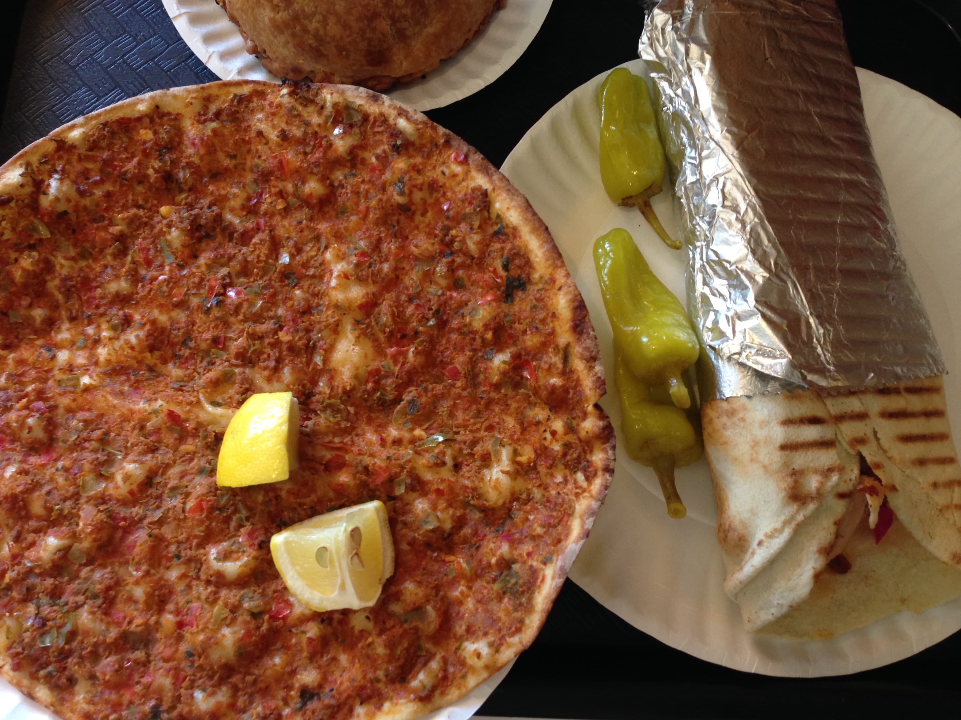 Lahmajun and Shawarma at the Armenian Market Bakery in Watertown, MA