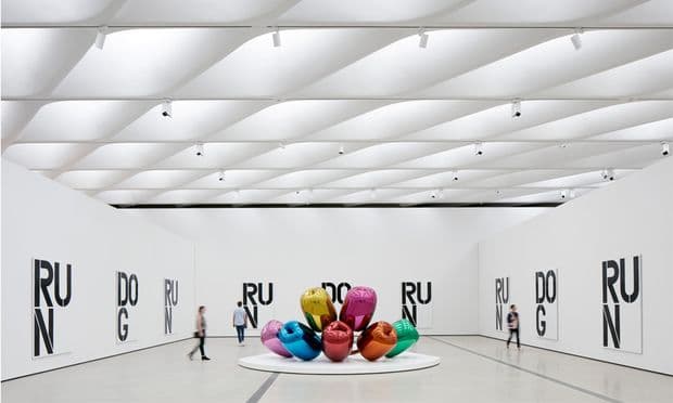 Installation view at The Broad Museum.