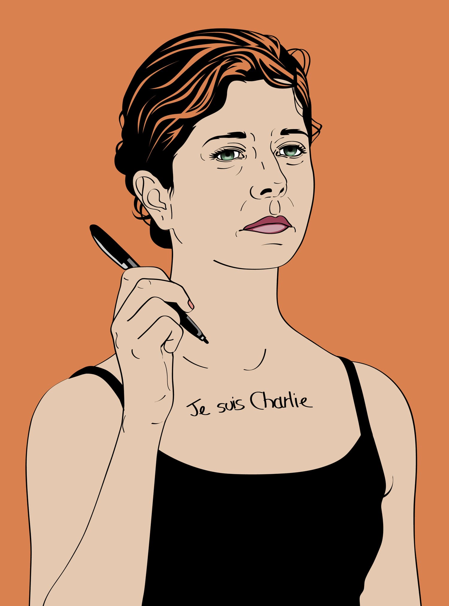 María María Acha-Kutscher je suis charlie