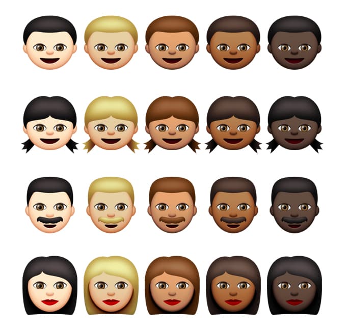 The five new color tones available later this year.