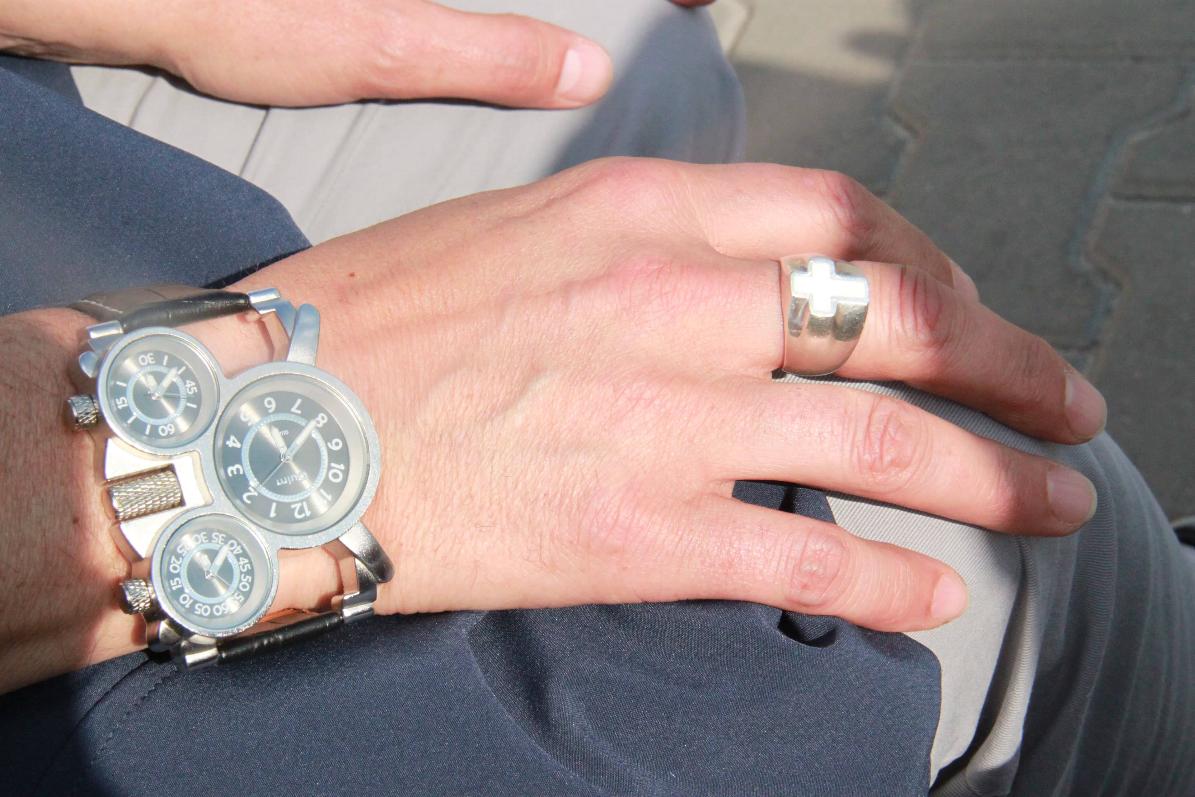 Thomas de Vachroi, a former director of a refugee housing center in Berlin, says his ring helped put some Syrian Christian refugees at ease.