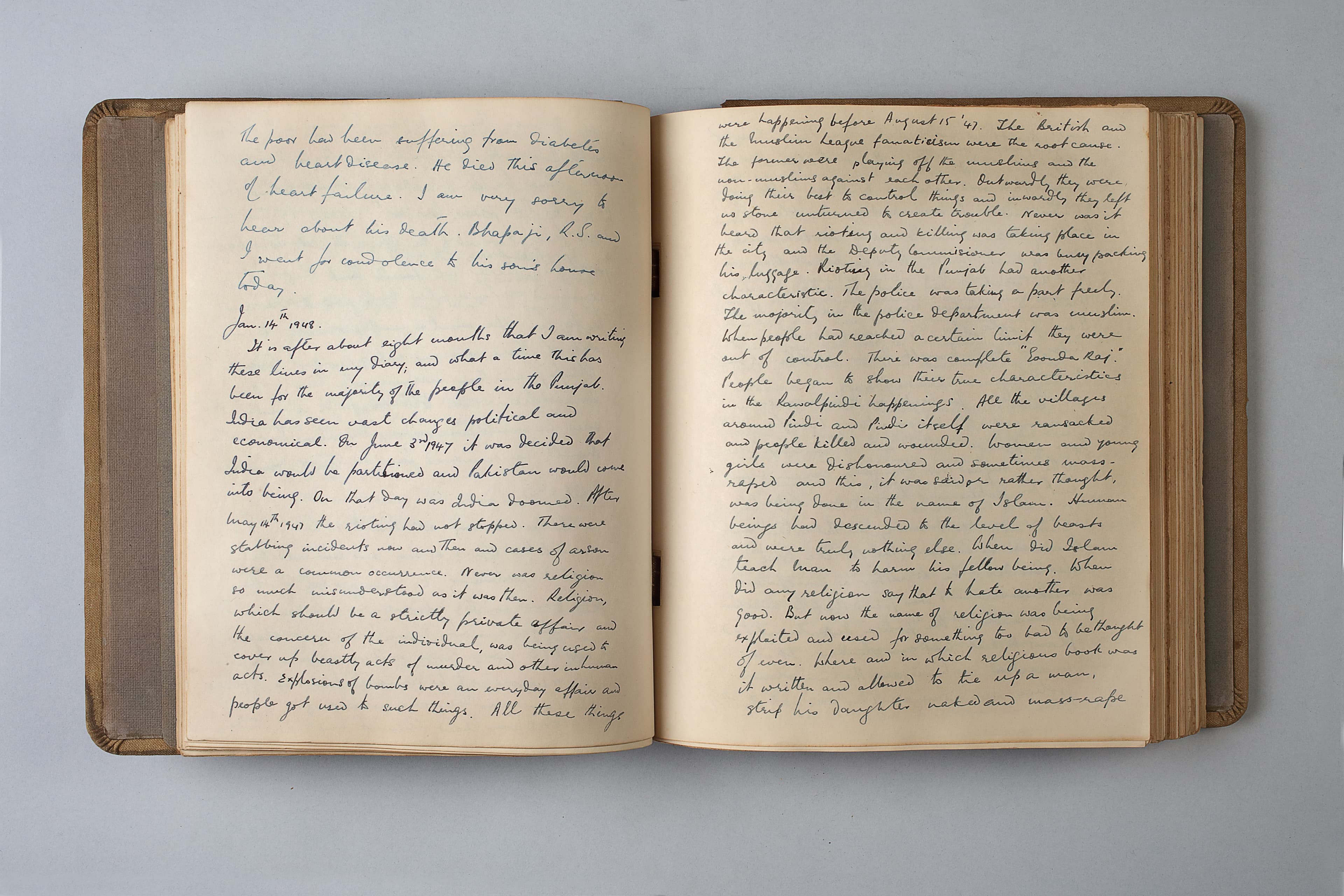 Amar Kapoor kept a diary in the blood-drenched summer of 1947 after migrating from Lahore to Delhi, via the border city of Amritsar.