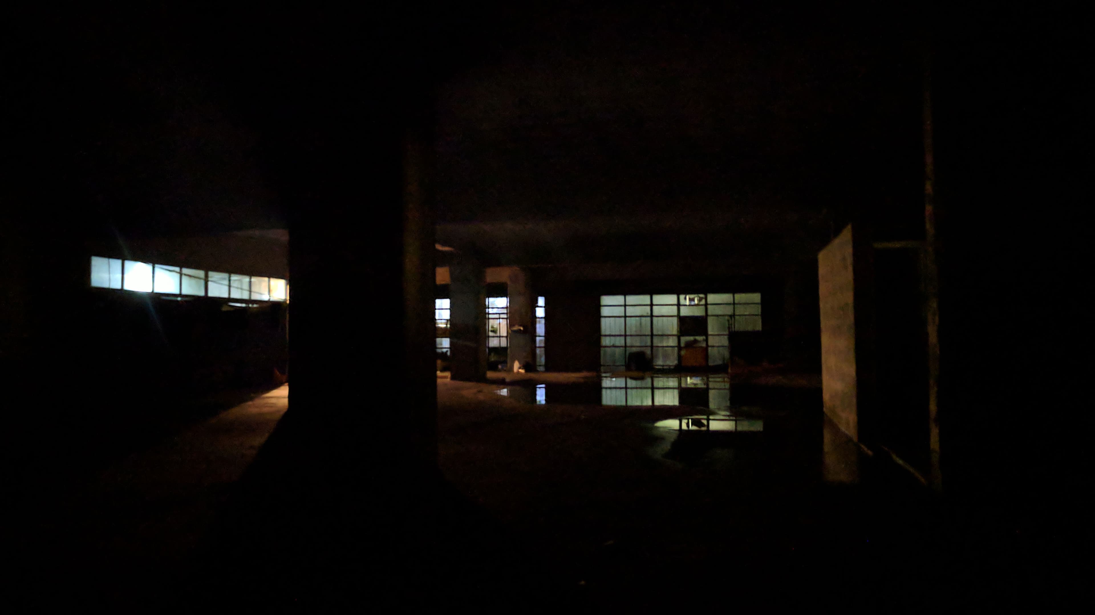 Around 20 young men live in the warehouse. Some days, they do not eat.