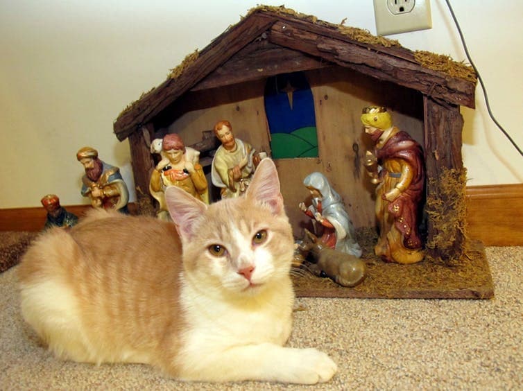 Wild beasts bowed down and worshipped him.