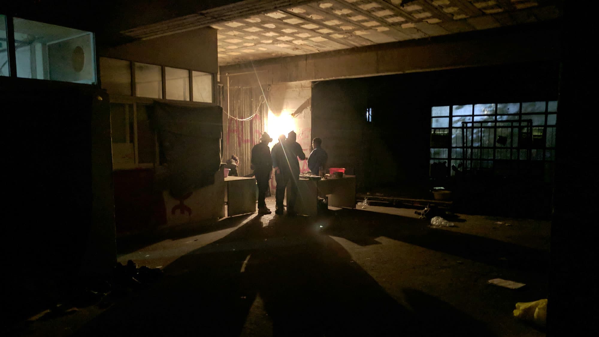 When the police come, they have to make a run for it through the nearest exit. If they are caught, they will be deported.