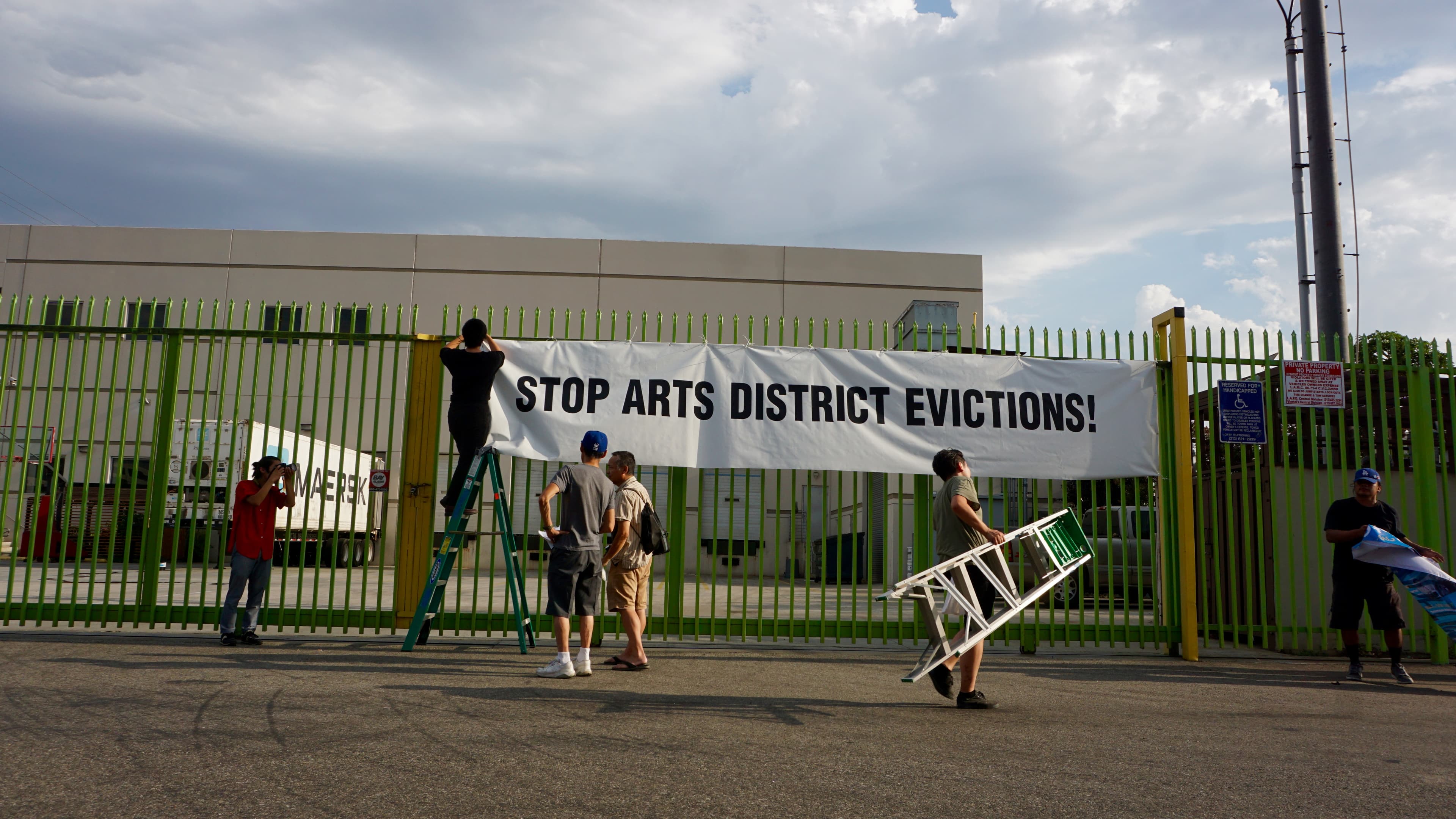 Protest at 800 Traction Avenue in Los Angeles