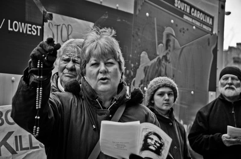 A woman outside a clinic at Affiliated Medical Services in Milwaukee, Wisconsin.