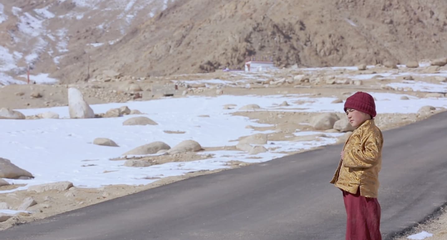 The rinpoche in his Himalayan village.