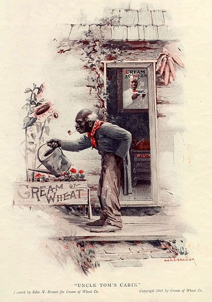 This advertisement from 1921 shows Uncle Tom as he remains in public perception today: doddering, old, and feeble.