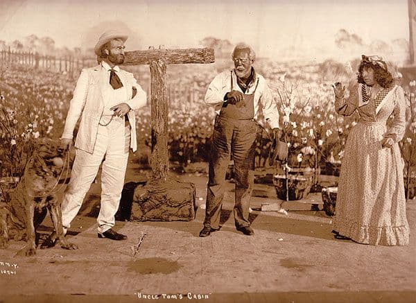 A photograph of an early 1900s theatrical production of 