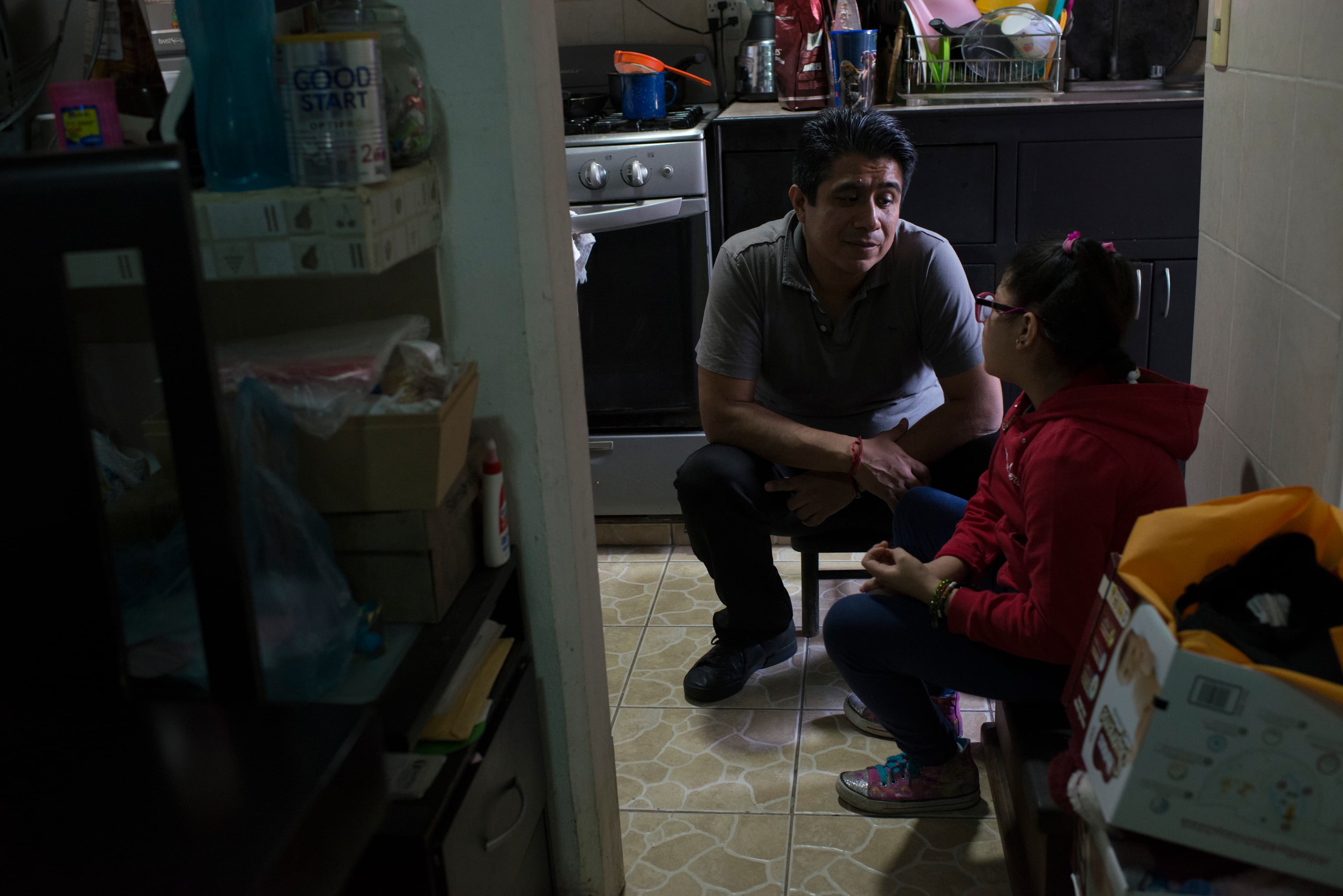 Jesus Buendia and his adopted daughter, Isabel.