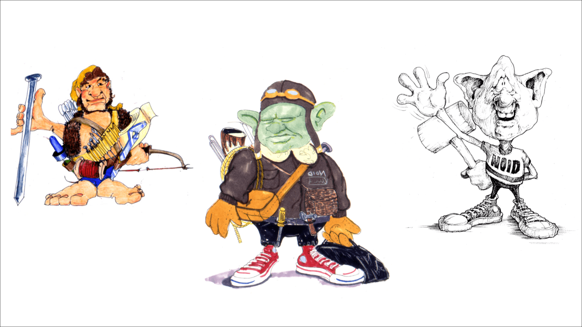 Early sketches of The Noid.