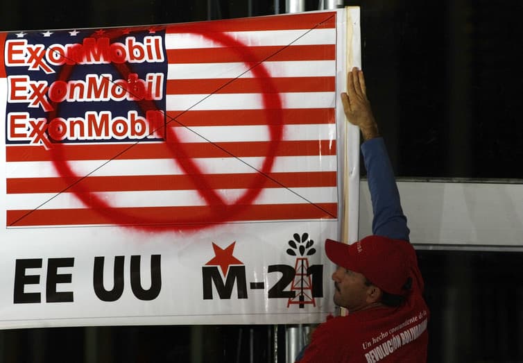 Anti-Exxon, anti-America.