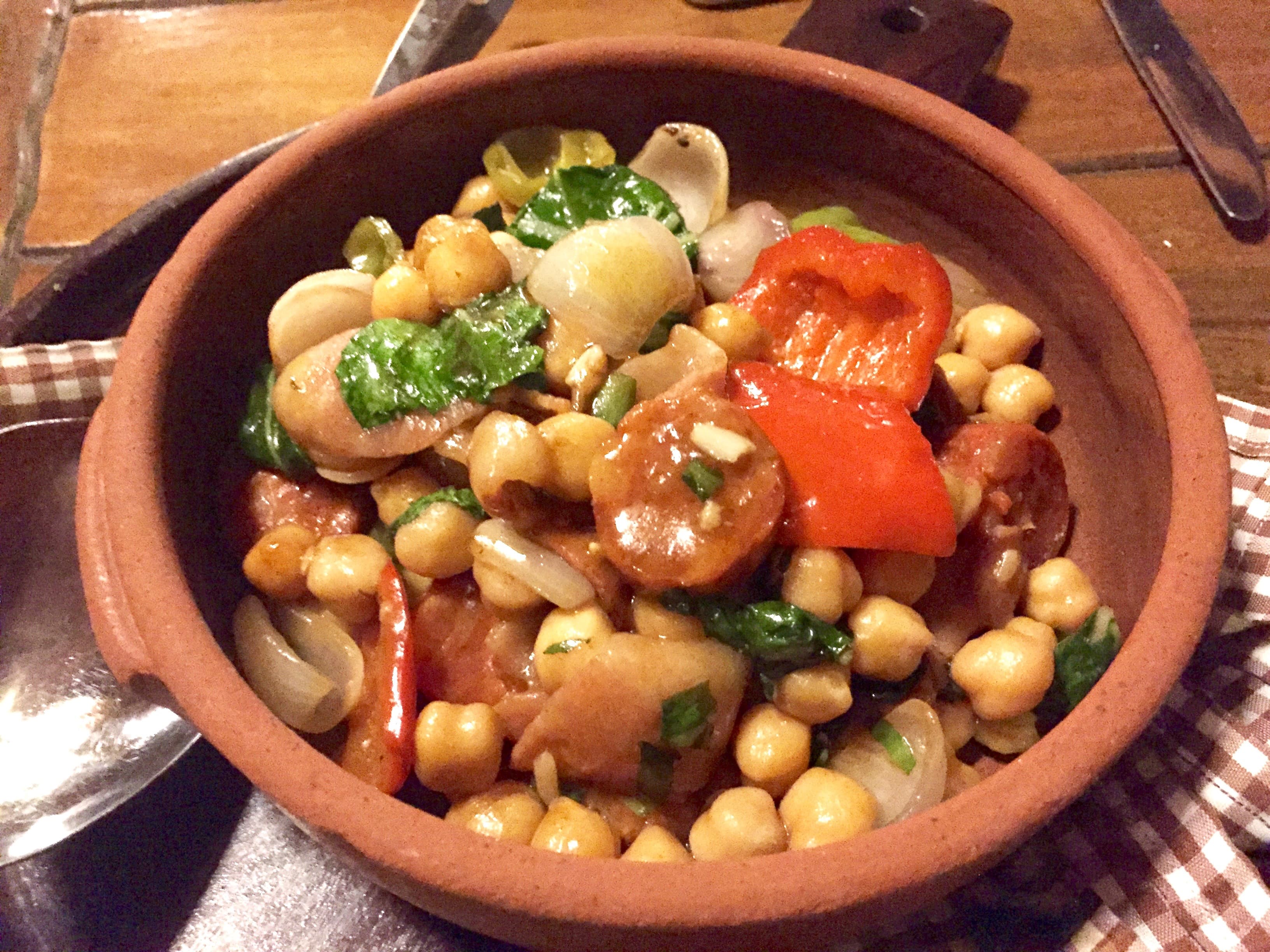 Garbanzos and Chorizo