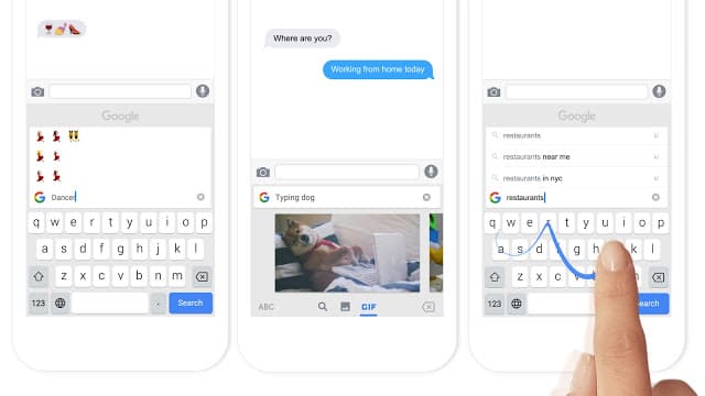 Google’s new keyboard, Gboard, via Google
