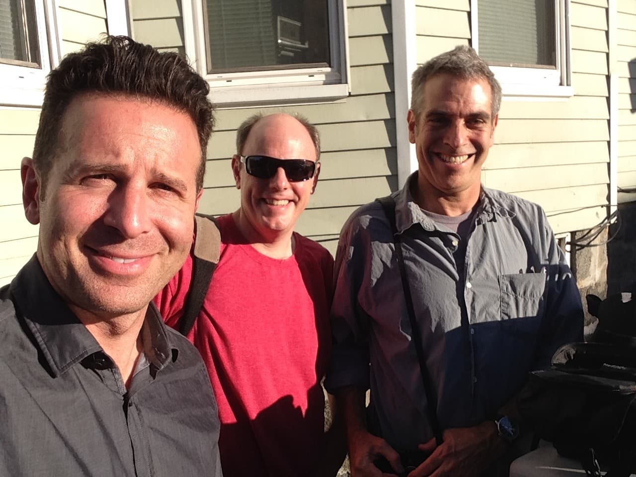 Food writer Steve Dolinsky, producer Clark Boyd, and host Marco Werman.