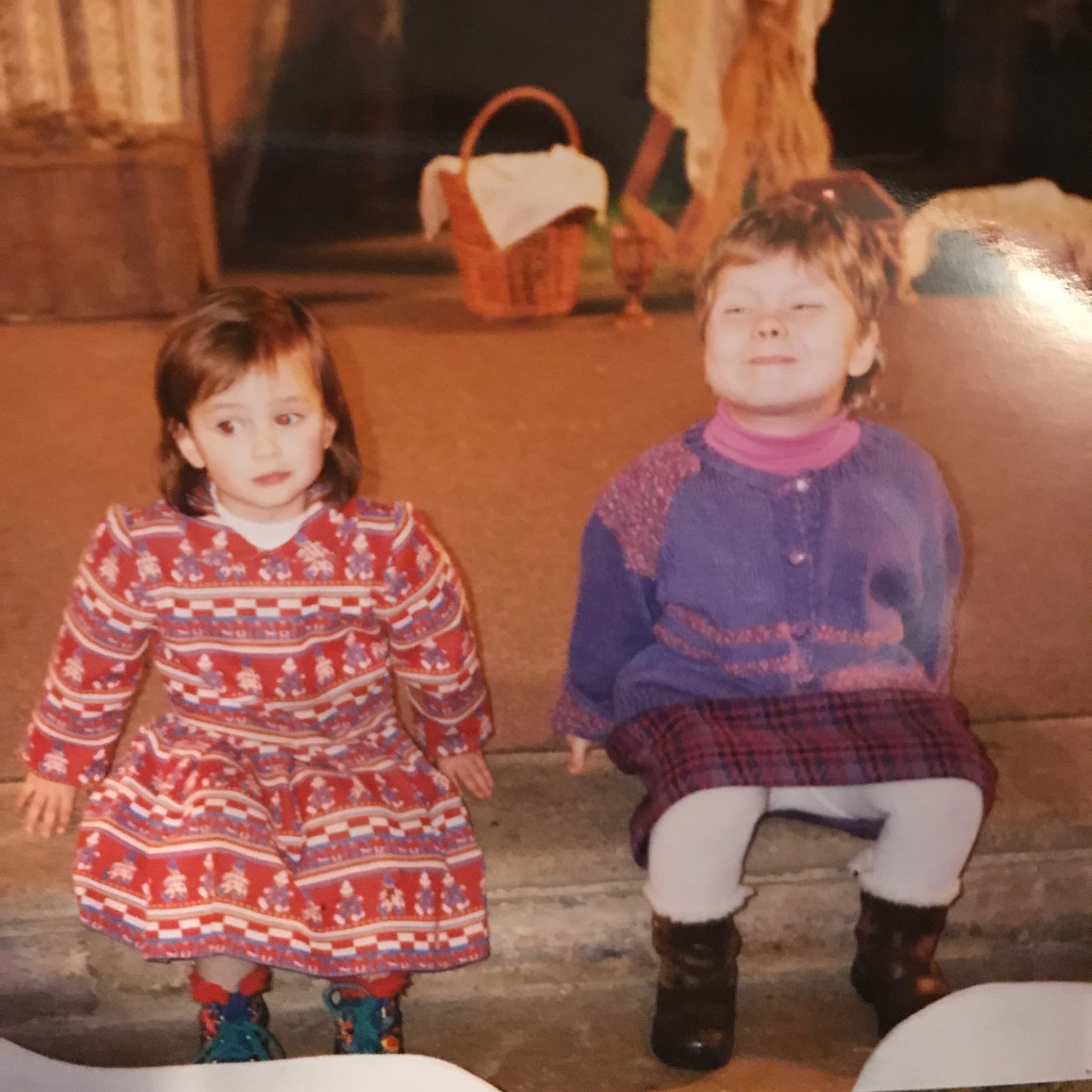Karolina Chorvath (L) at a farm in Eindhoven, The Netherlands.
