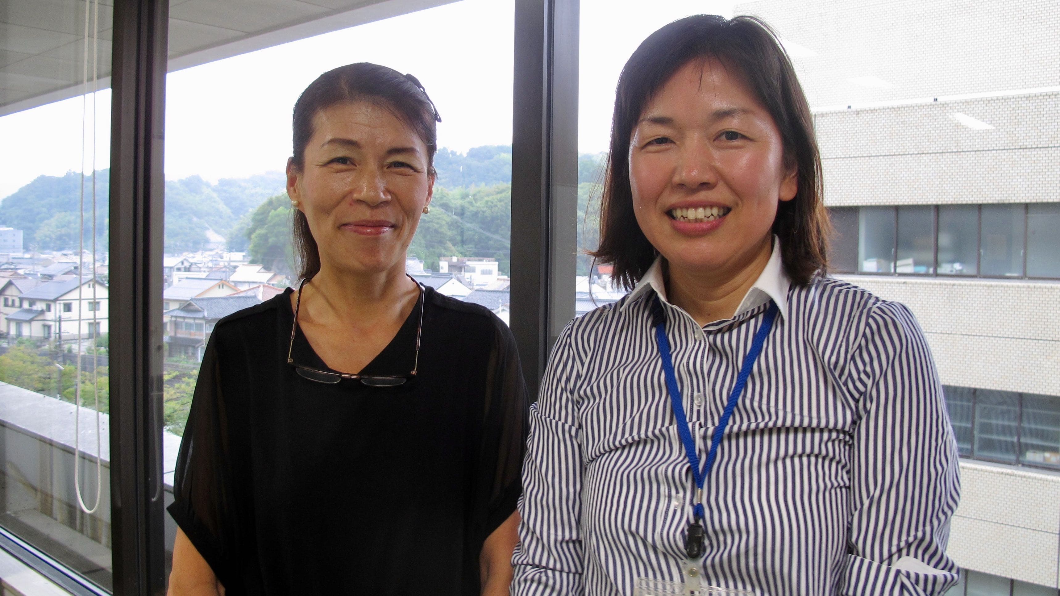 Two women involved in the program