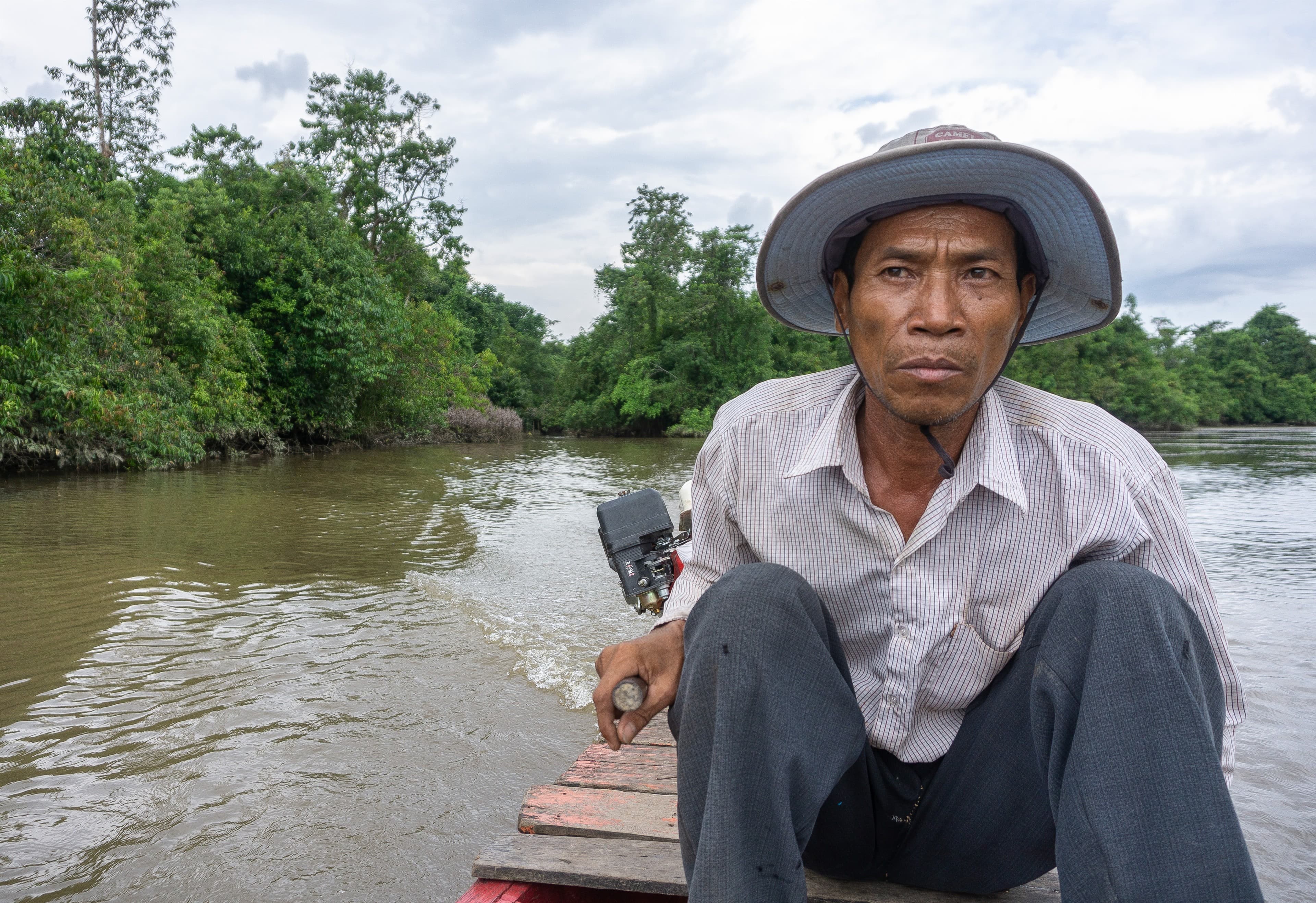 Chan Vanna says that since sand dredging machines suddenly showed up in Cambodia's Koh Kong estuary he can no longer support his wife and seven kids through fishing.