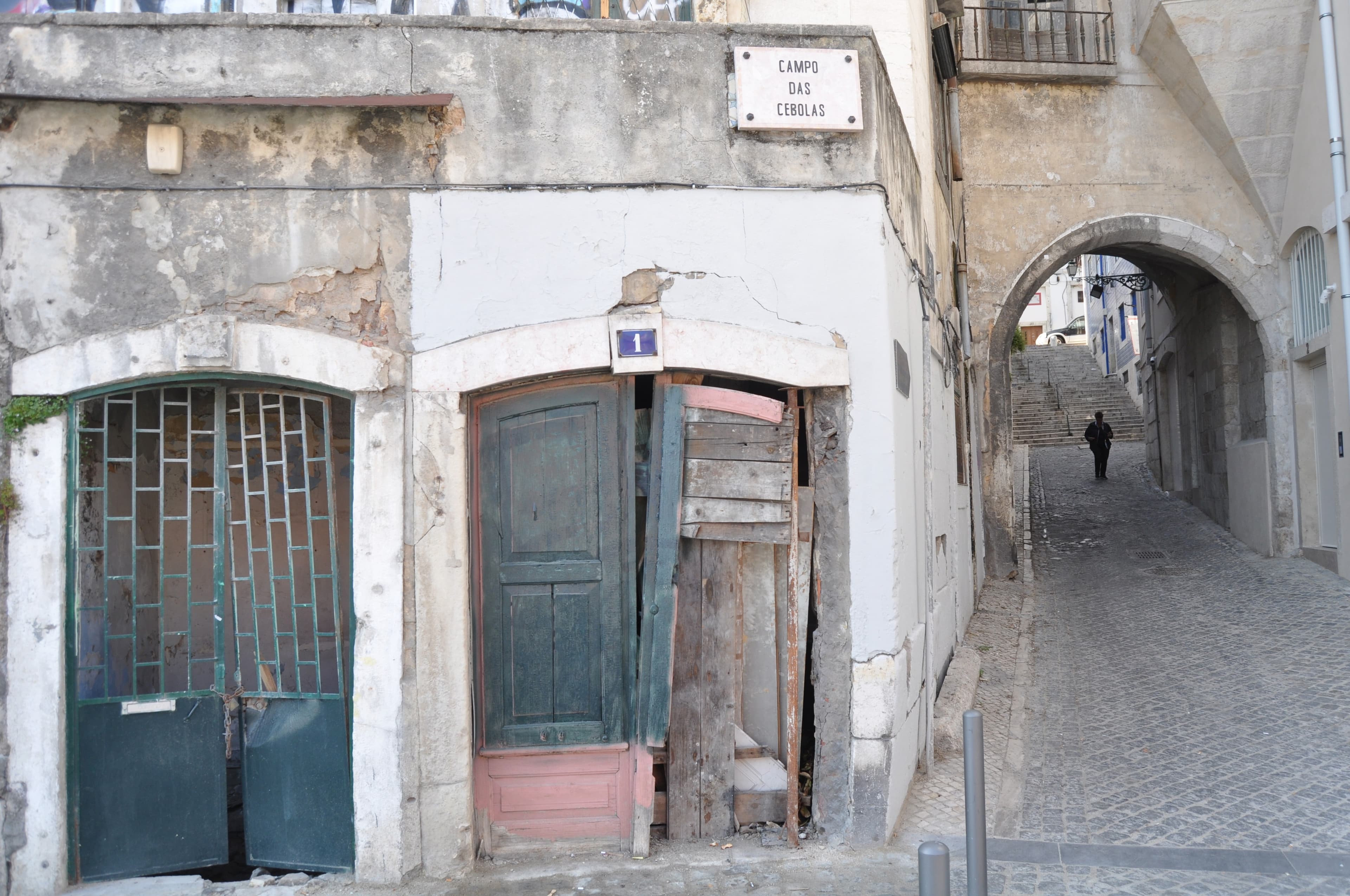 an abandoned building in Lisbon, Portugal