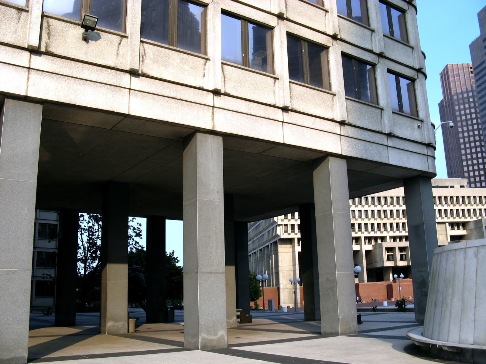 Front of stone building