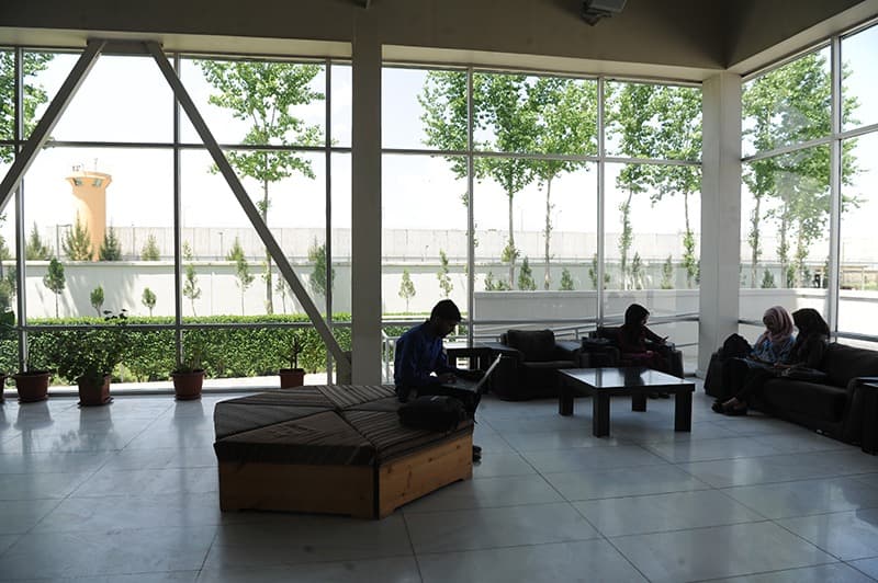 Students at the American University of Afghanistan.
