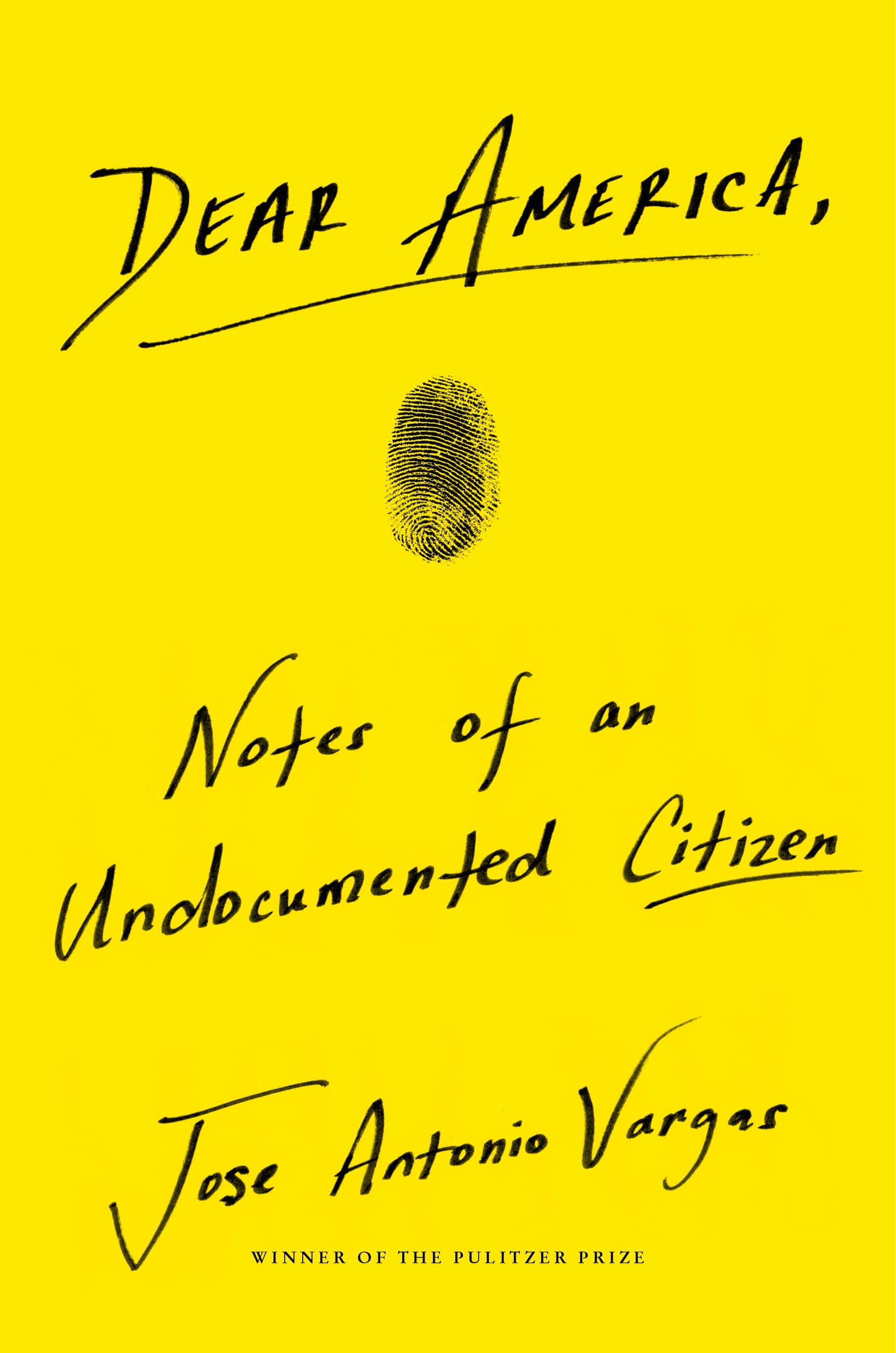 a bright yellow cover of a book with black writing