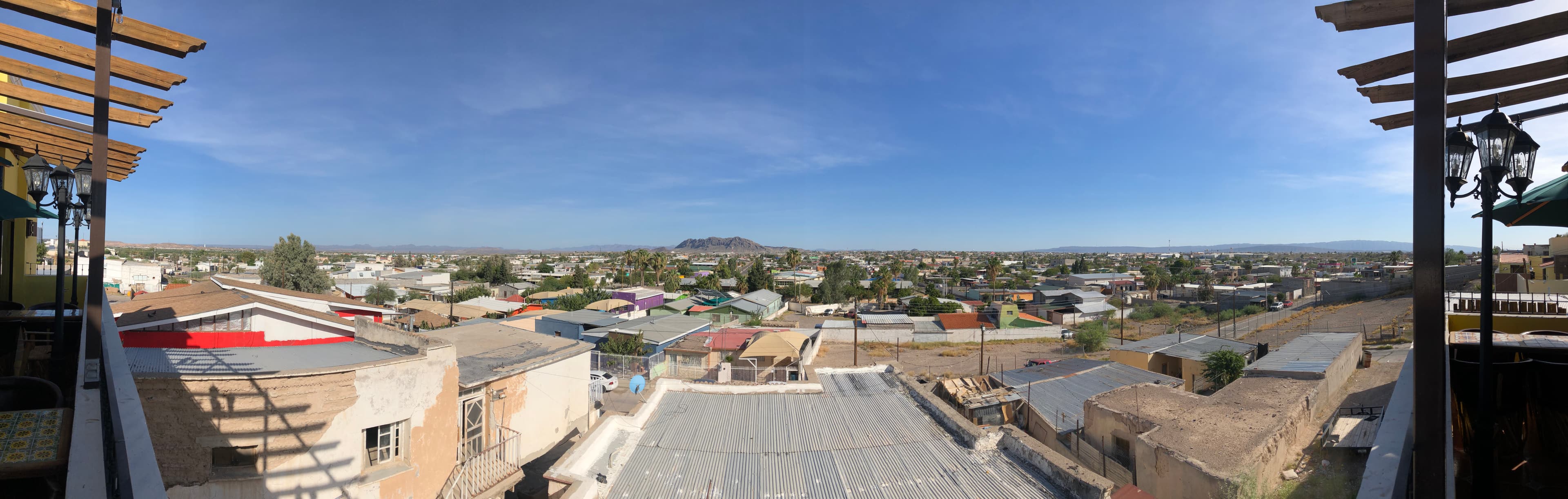 a panoramic view of Ojinaga, Mexico