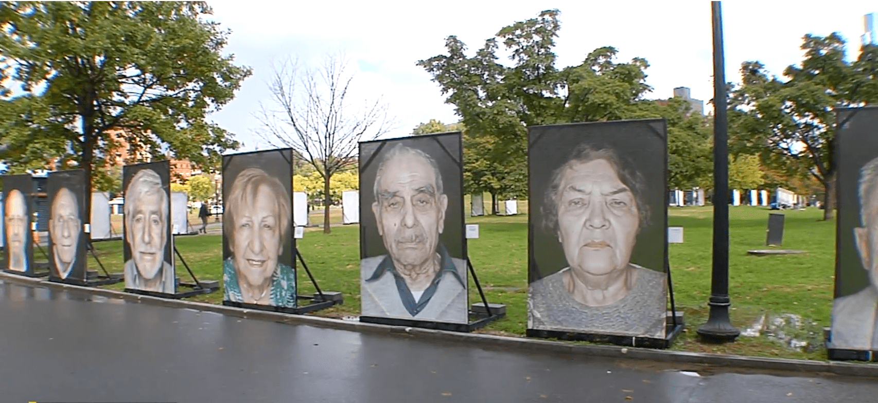 Faces of holocaust survivors
