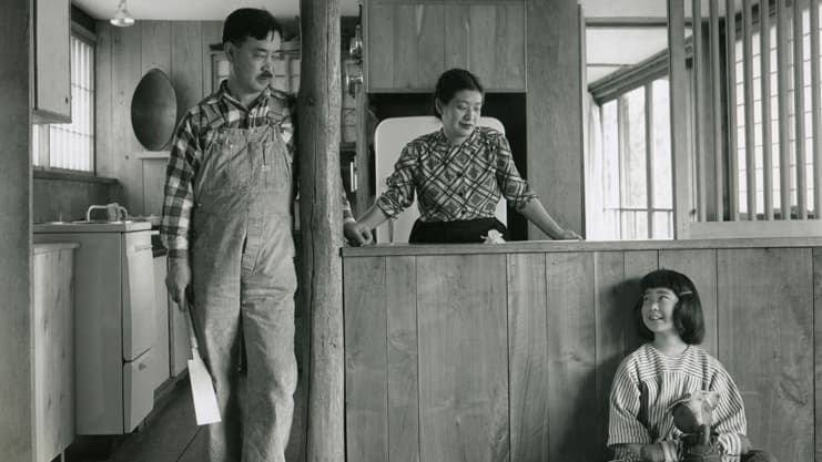 George and Marion Nakashima, photographed with their daughter Mira.