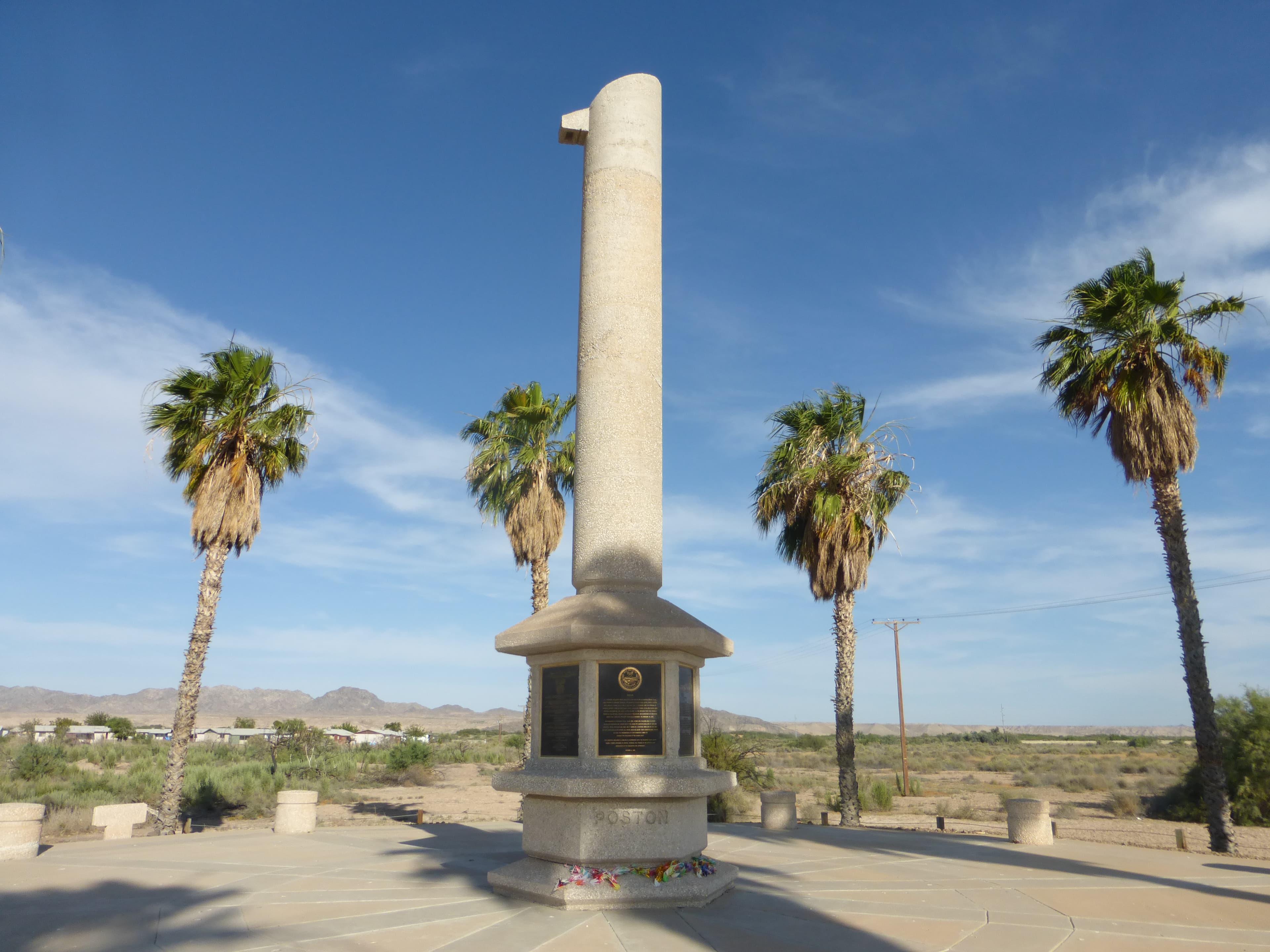 Poston prisoners memorial.