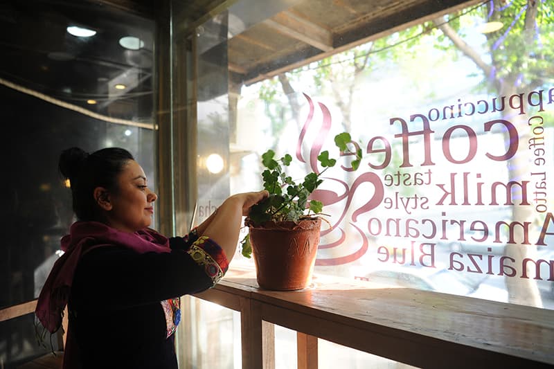 Nargis Azizshahy is the owner of ICafe in Kabul, Afghanistan.
