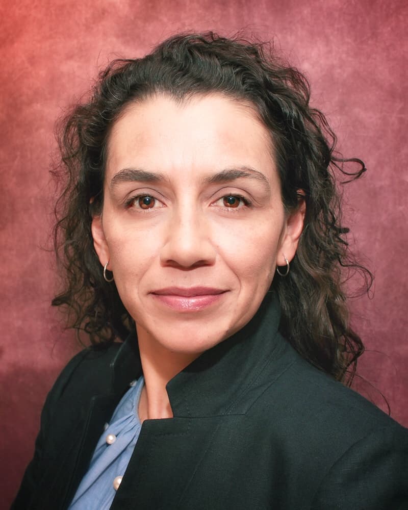 Woman looking at the camera.