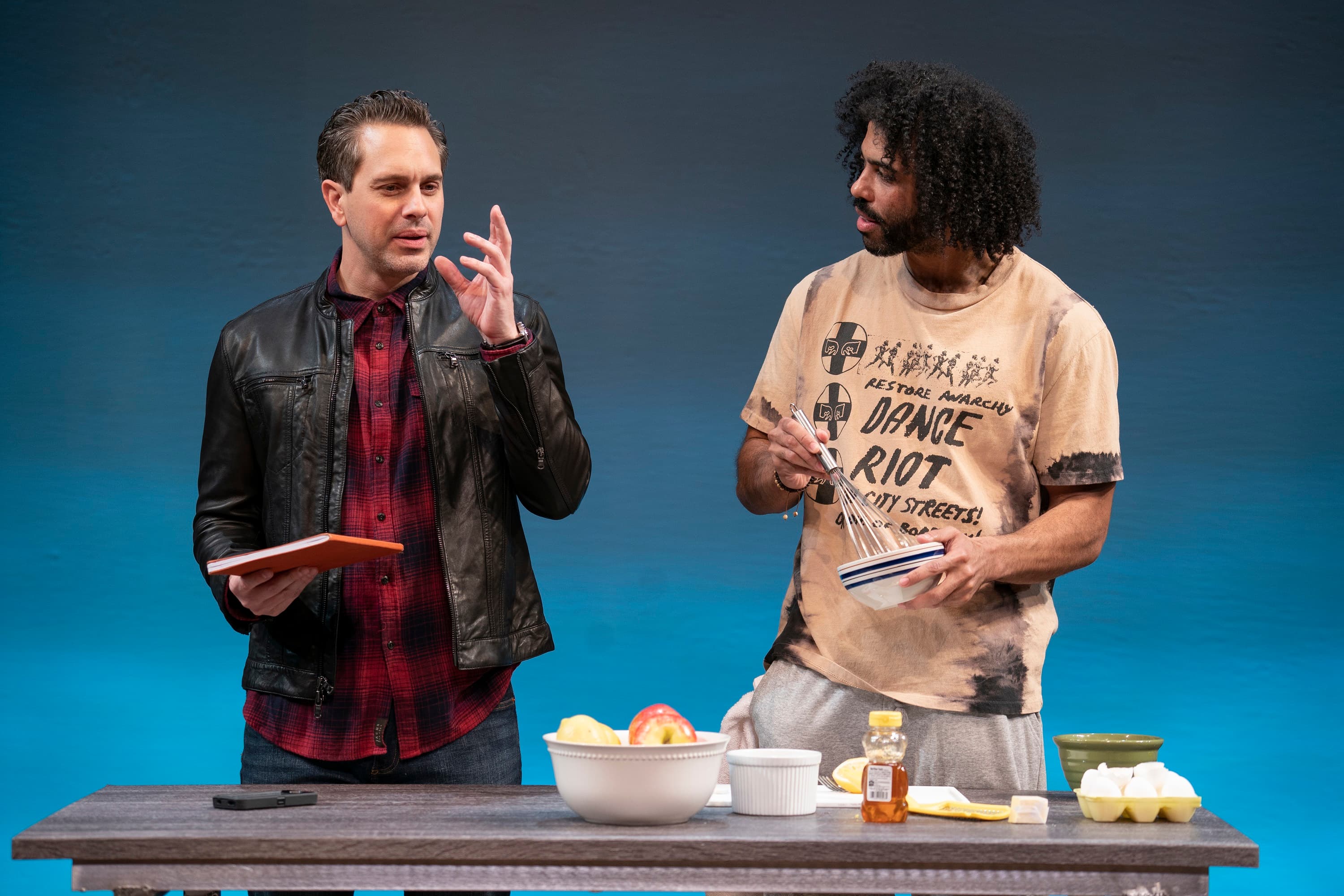 Thomas Sadoski and Daveed Diggs in “White Noise.”
