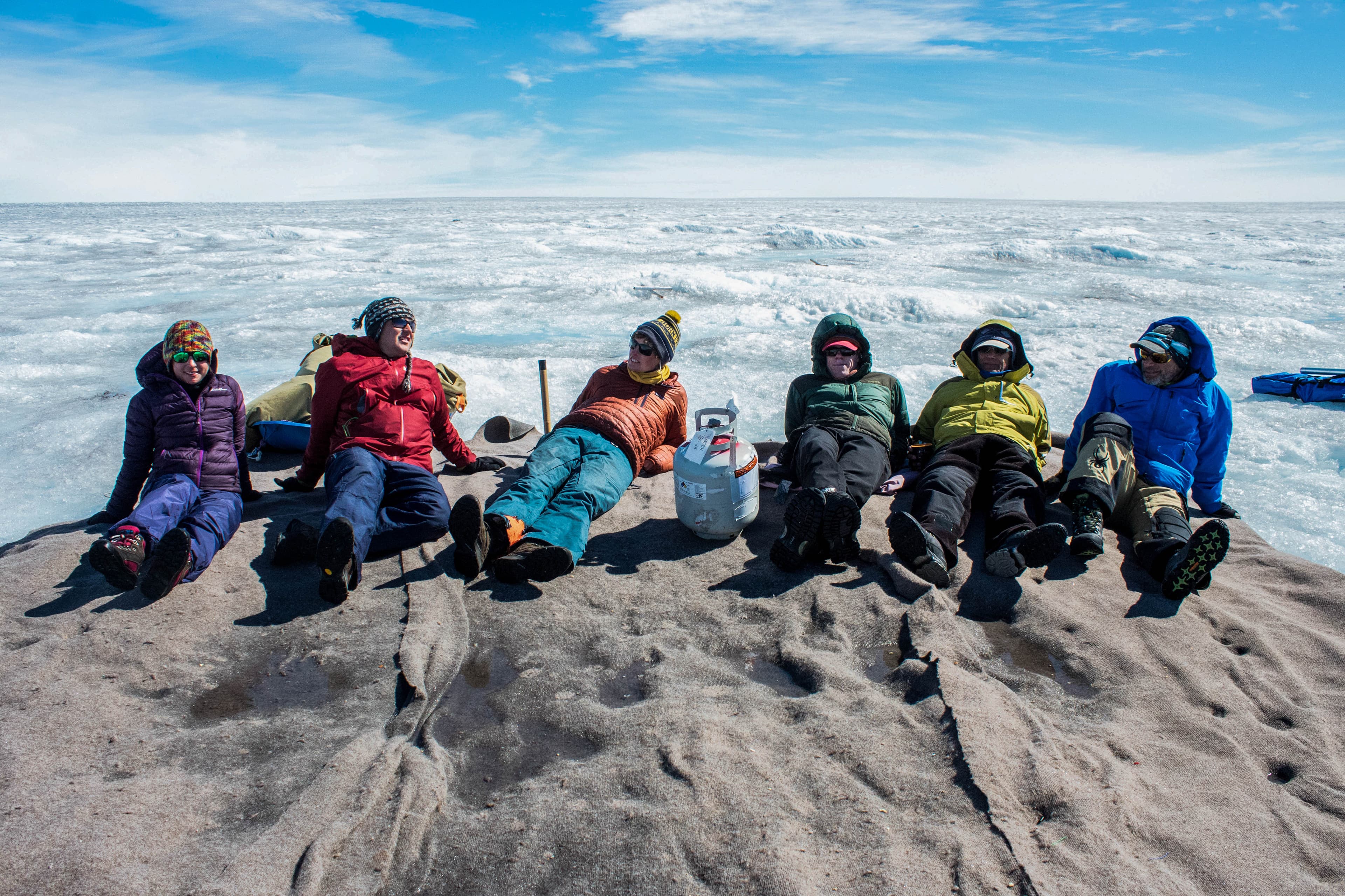 After five days of intense work, the team from the universities of Montana and Wyoming team packed up all the tents, food and gear, and waited for the helicopter to come pick them up.