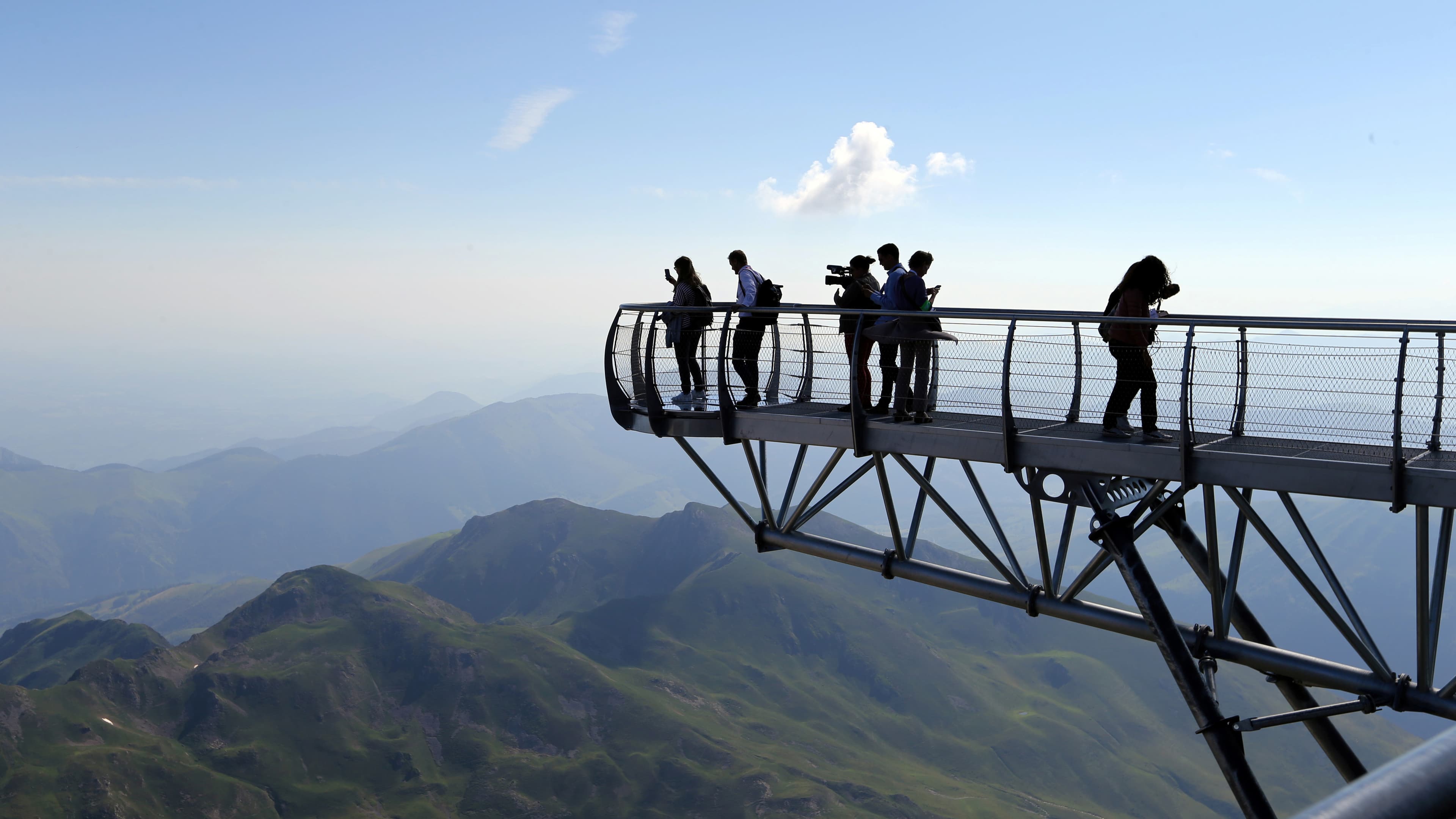 a vew of the French Pyrenees mountains