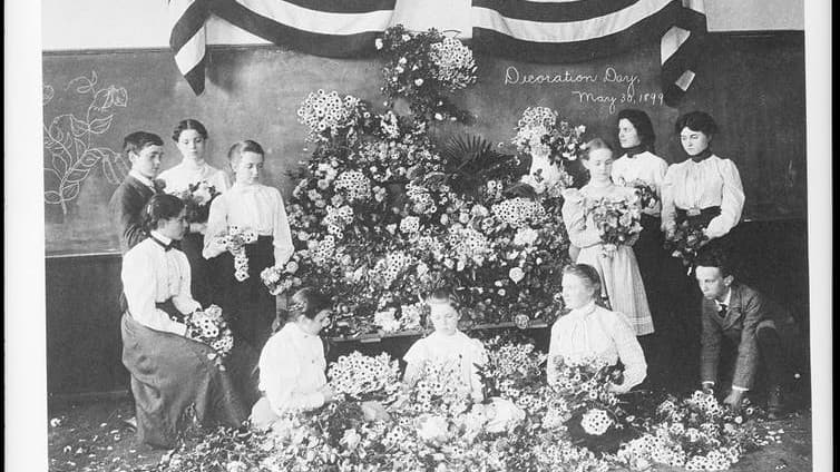 old photo of memorial day