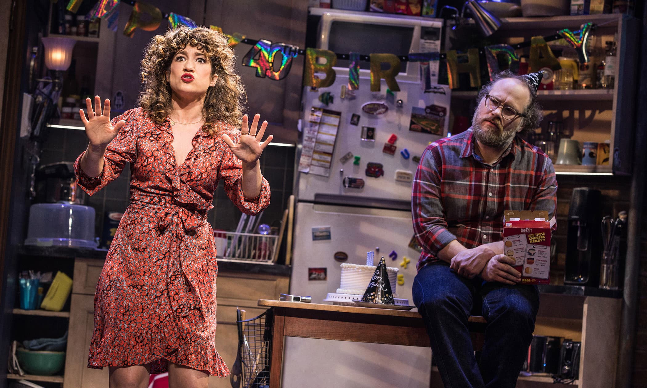 Sarah Stiles and Andy Grotelueschen in the Broadway production of “Tootsie.”