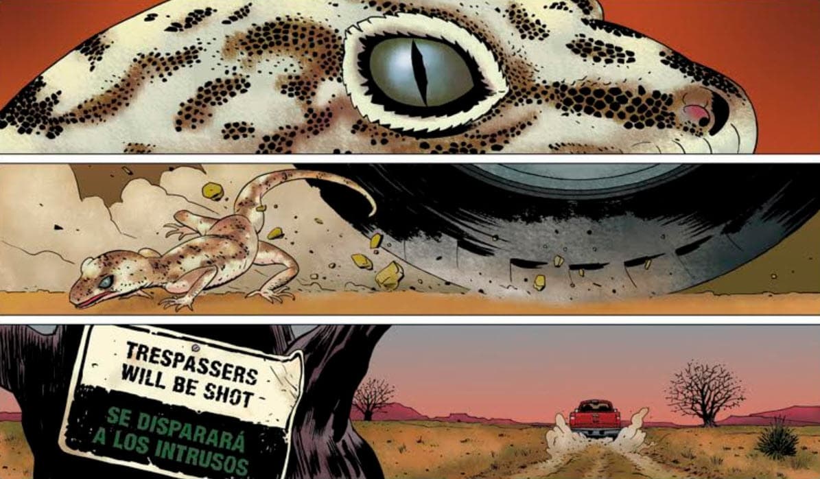 a page from the comic book 'barrier'