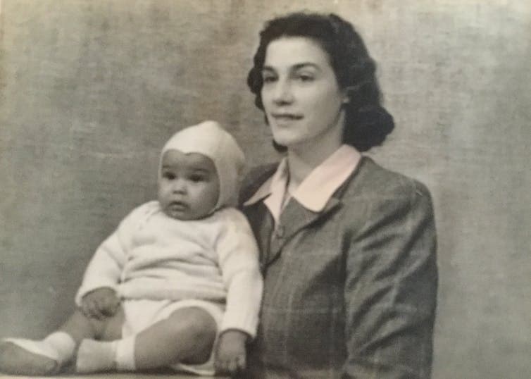 a boy and his mother